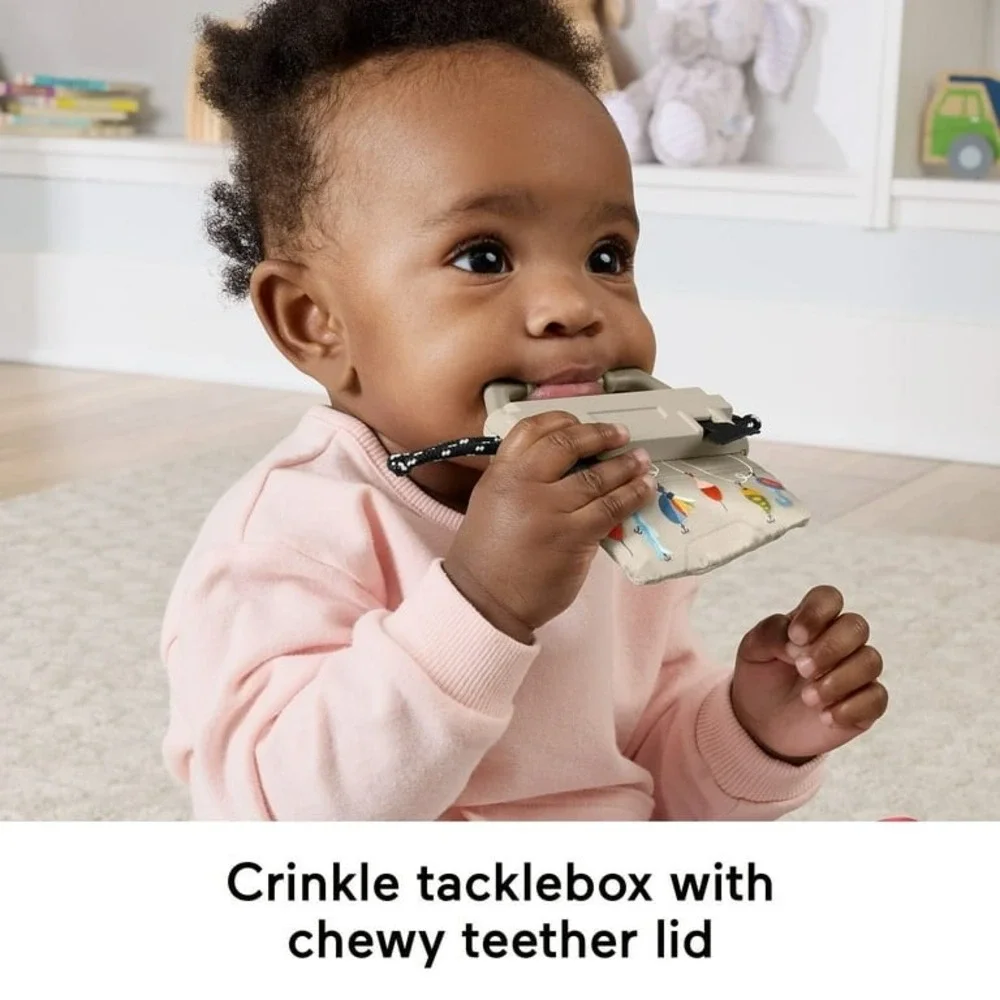 Fisher-Price Camp & Crinkle Gift Set 7-Piece Baby Sensory Toys 3M+ HML54